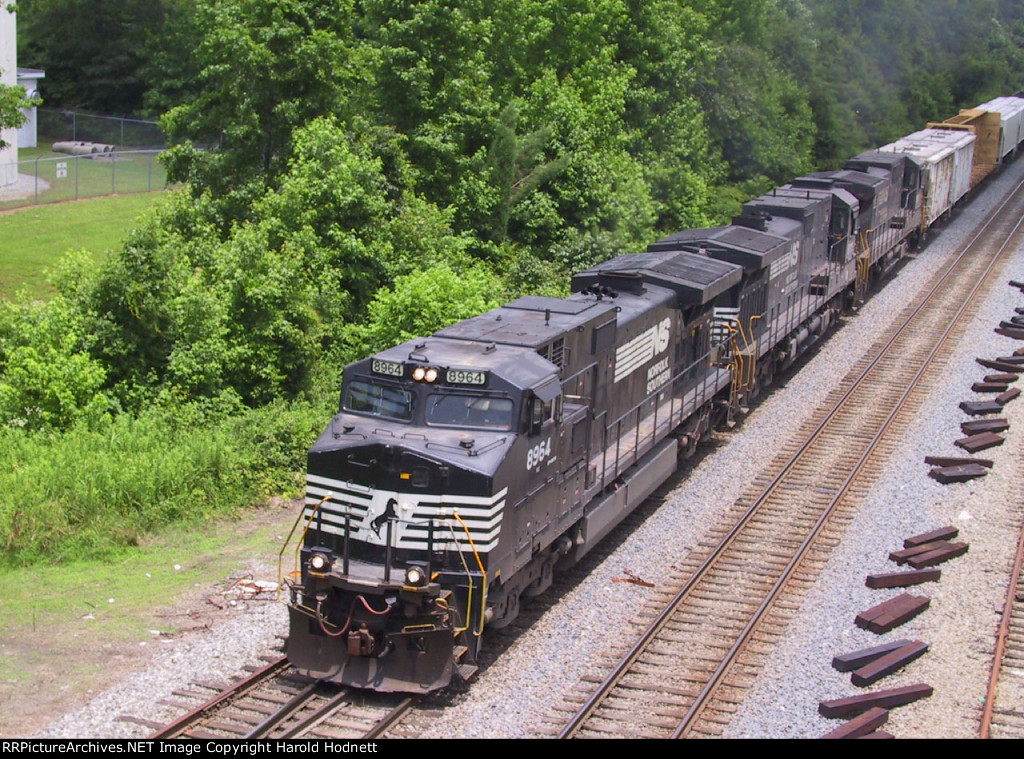 NS 8964 leads two other GE's southbound 